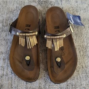 Birkenstock Gizeh Fringe Sandals 38